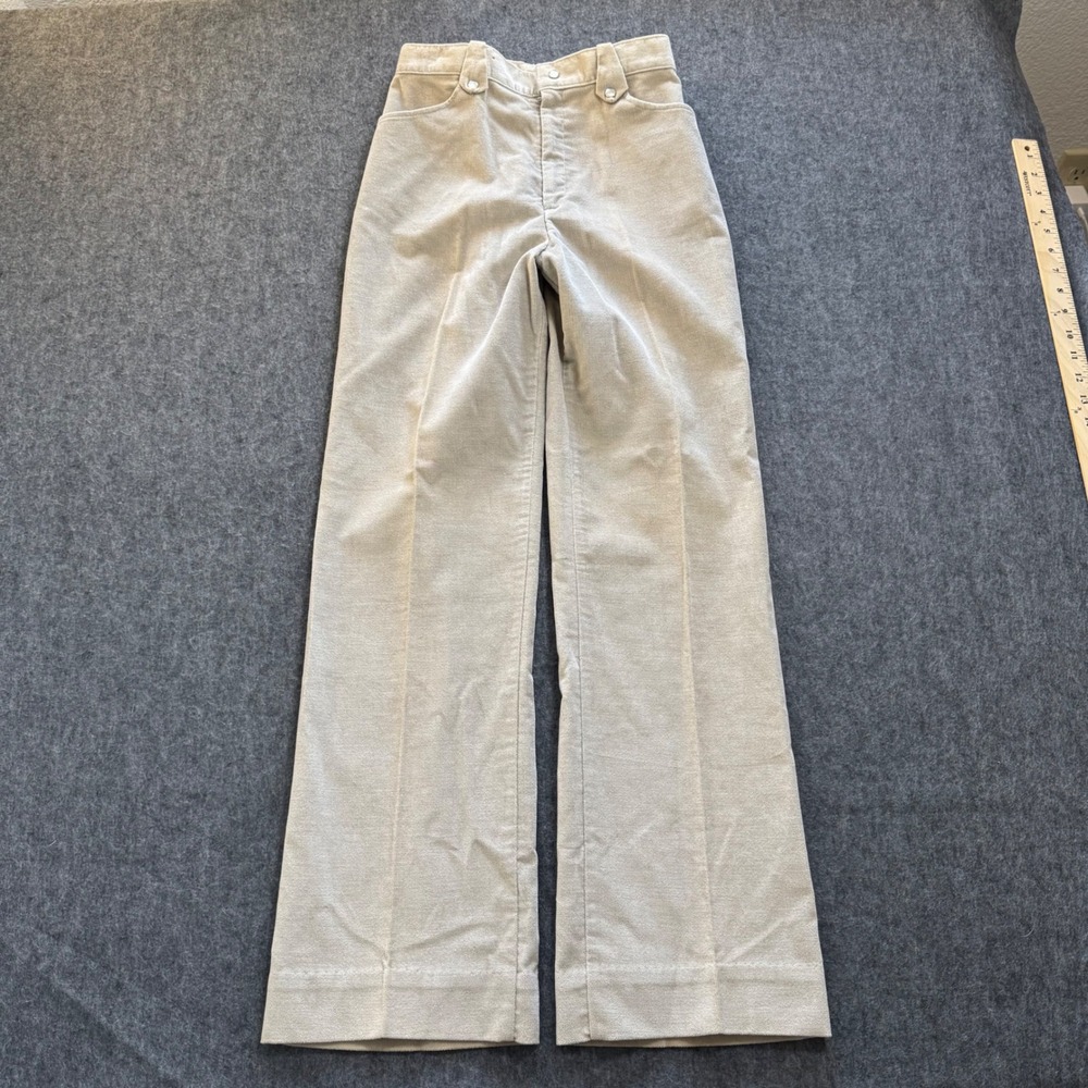 VTG 80s Levis Juniors Corduroy Pearl Snap Straight Leg Pants 24x28.5 VERY RARE